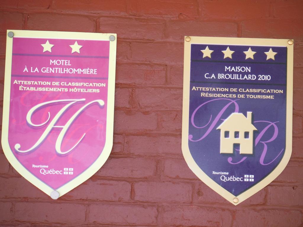 Motel La Gentilhommiere Saint-Siméon Exterior foto